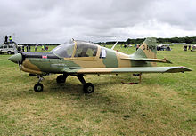 Airplane Picture - Privately-owned Scottish Aviation Bulldog Series 120, formerly of the Botswana Air Force and in their colours, at an English air rally in 2005.