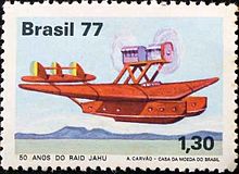 Airplane Picture - S.55 Stamp