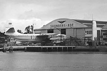 Airplane Picture - Saro Princess G-ALUN at the East Cowes works in September 1954