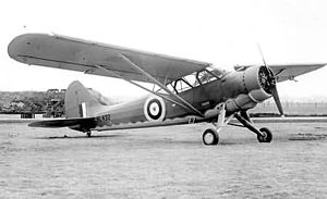 Airplane Picture - RAF Stinson Vigilant photographed at Air Fighting Development Unit, Duxford, UK, 1941-42