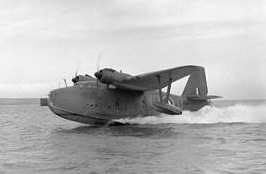 Airplane Picture - Lerwick L7265, of 209 Squadron. Taking off from Loch Ryan, March 1941