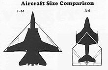 Airplane Picture - Comparison view of A-12 vs. F-14 and a A-6