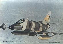 Airplane Picture - An Argentine A-4C being refueled shortly before its loss on 9 May 1982.