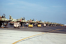 Airplane Picture - Kuwaiti A-4KUs on the flight line in 1991