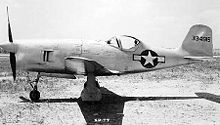 Warbird Picture - Bell XP-77 side view.