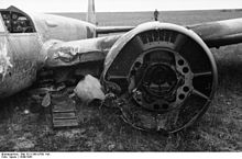 Airplane Picture - Annular radiator on a wrecked Ju 88