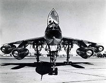 Airplane Picture - A front view of the B-58A in the 