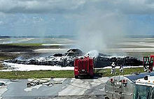 Airplane Picture - The crashed B-2