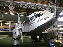 Airplane Picture - G-ADAH, built in 1935 and used by Hillmans Airways and Allied Airways until 1947. On display at the Museum of Science and Industry, Manchester, UK.