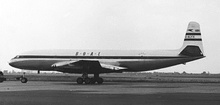 Airplane Picture - DH.106 Comet 1 of BOAC at London Heathrow on 2 June 1953.