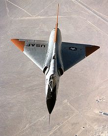 Airplane Picture: A QF-106 Delta Dart shows its area ruled fuselage