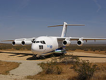 Airplane Picture - The first YC-15 on display at Edwards