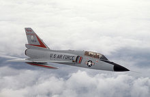 Airplane picture: A two-seat F-106B trainer variant of the New Jersey ANG.