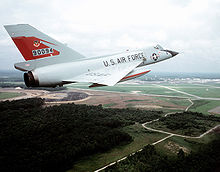 Airplane picture: An F-106A of the 87th FIS above Charleston AFB, SC in 1982.