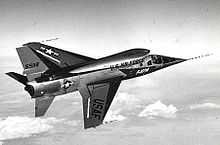 Airplane Picture - An F-107A in flight