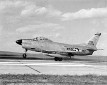 Airplane Picture - A Wyoming Air National Guard F-86L in the late 1950s.