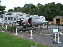 Airplane Picture - The last of the six P.1127 prototypes (XP984) and the only one with a swept wing, later converted to the first Kestrel prototype with Pegasus 5 engine.