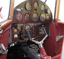 Airplane Picture - 1936 de Havilland DH87B Hornet Moth cockpit