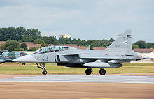 Airplane Picture - Hungarian Air Force Saab JAS39D Gripen at RIAT 2009