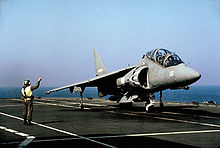 Airplane Picture - An Italian TAV-8B Harrier II aboard Giuseppe Garibaldi (551).