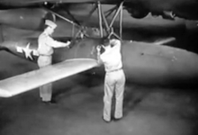 Airplane Picture - Ground preparation prior to air launch, 1944