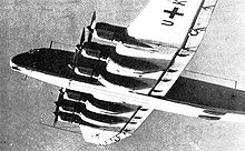 Airplane Picture - Junkers Ju 390 V1 in flight.