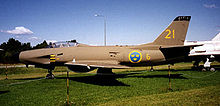 Airplane Picture - A Saab 32 Lansen at the Swedish Air Force museum in Linkx�ping.