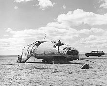 Airplane Picture - The crash site of the M2-F2