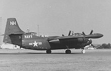 Airplane Picture - AJ-2 Savage of VC-7 Squadron U.S. Navy from NAS Port Lyautey, Morocco, at Blackbushe Airport, England in September 1955