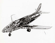 Airplane Picture - Cut-away illustration of the YF-93A.