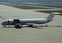 Airplane Picture - A C-9 Skytrain II offloading on the ramp at Naval Air Station Brunswick.