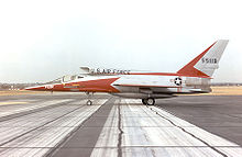 Airplane Picture - A side-view photograph of the F-107A