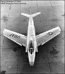 Airplane Picture - Top view of the second YF-93
