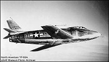 Airplane Picture - The first YF-93 in flight