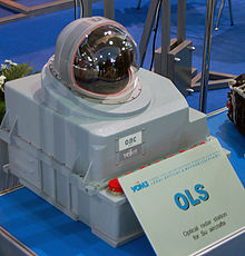 Airplane Picture - OLS optical detection pod used on Su aircraft.