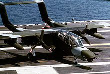 Airplane Picture - An OV-10D during trials aboard USSSaratoga in 1985