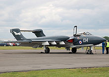 Airplane Picture - Preserved Sea Vixen XP924 in England