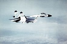 Airplane Picture - Soviet Su-27 in-flight.