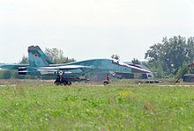 Airplane Picture - Su-34 landing