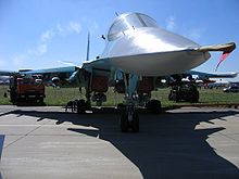 Airplane Picture - Frontal view of the Su-34