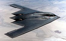 Airplane Picture - Side view of a B-2 Spirit