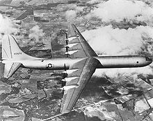 Airplane Picture - The XB-36 on its first flight.