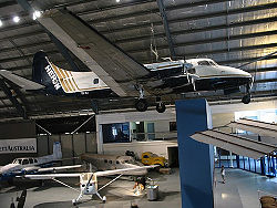 Airplane Picture - Heron 2 VH-NJI seen here at Australia's Museum of Flight in 2006 has had a long and varied career. Serving initially with Turkey’s national carrier, THY, from 1955 to 1966, it subsequently served with Royal Air Canada (1966-1969) and the North American operators Fleet Air (1969-1971), Swift Air (1971-1978) and Susquchanna Airlines (1978-1985) who then sold it to Fiji Air (1985-1991)