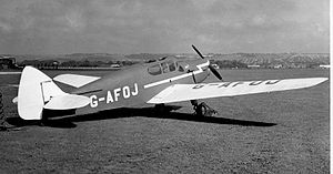 Warbird Picture - DH.94 Moth Minor Coupe at Portsmouth Airport in September 1954