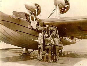 Warbird Picture - PJ-1 Altair unloading a patient in a stretcher