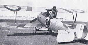 Airplane Picture - Charles Nungesser with his Nieuport 24bis.