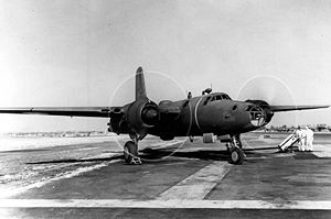 Warbird Picture - North American XB-28 with engines running.