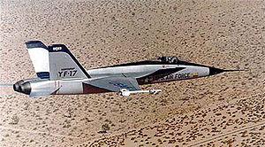 Warbird Picture - YF-17 in flight over the desert.