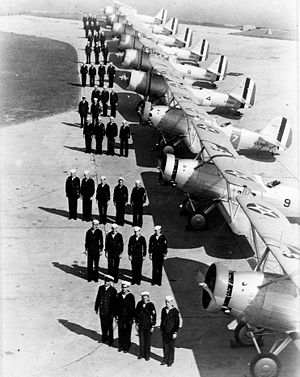 Airplane Picture - OJ-2s and SBUs at NAS Squantum, 1938