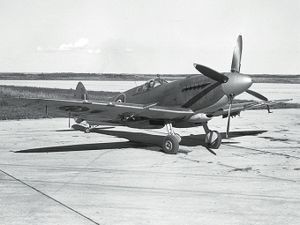 Warbird Picture - A Seafire XV in Royal Canadian Navy service.